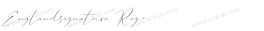 Englandsignature Reg字体转换